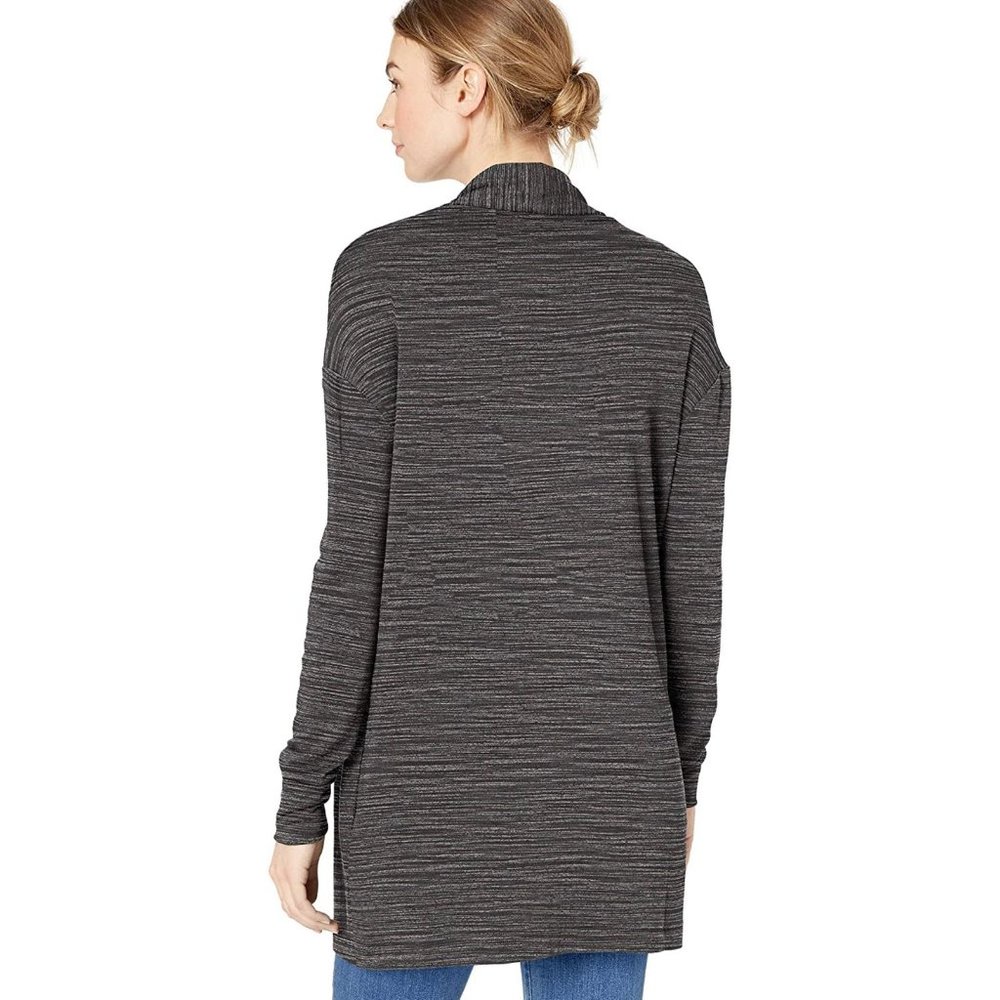 Daily Ritual Grey Space Dye Oversize Open Cardigan - Picture 5 of 9